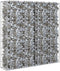 vidaXL - Schanskorfmuur - met - deksels - 80x20x100 - cm - gegalvaniseerd - staal