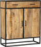 Kabinet kast industrieel - Kabinet kast Sanne - Vakkenkast mangohout 100 cm