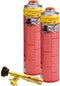 Rothenberger Gasbrander - Gasbrander set - 2x Multigas 300ml - Rood Geel