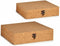 Set decoratieve dozen Bruin Kurk Hout MDF (6 Stuks)