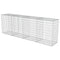 vidaXL - Schanskorfmuur - met - deksels - 300x50x100 - cm - gegalvaniseerd - staal
