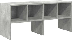 vidaXL - Schoenenrek - stapelbaar - 89,5x30x40 - cm - betongrijs
