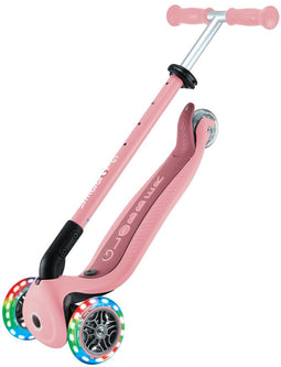 Globber Go up Active Lights - Meegroeistep - lichtgevende wielen - pastel roze