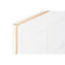 Wanddecoratie Home ESPRIT Wit Gouden Abstract 72,7 x 2,5 x 100,5 cm (2 Stuks)