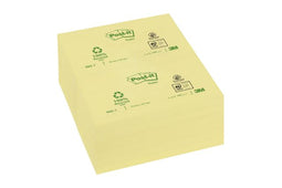 Post-it - Memoblok 3m post-it 655 76x127mm recy geel | 12 stuks