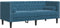 vidaXL - Tweezitsbank - Chesterfield-stijl - en - bolsters - fluweel - blauw