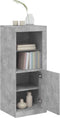 vidaXL - Dressoir - met - LED-verlichting - 41x37x100 - cm - betongrijs