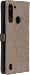 Hoesje Met Pasjeshouder Geschikt voor Motorola Moto G8 Power Lite - Mandala Bookcase - Grijs