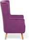 Beliani ONEIDA - Fauteuil - Paars - Fluweel