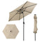 Coast Zonnescherm - Terrasparasol met LED-verlichting - 230 x 230 x 225 cm - Beige