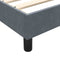 vidaXL - Bedframe - zonder - matras - 160x220 - cm - fluweel - donkergrijs
