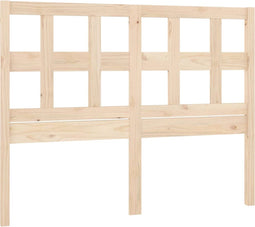 vidaXL - Hoofdbord - 140,5x4x100 - cm - massief - grenenhout
