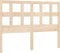 vidaXL - Hoofdbord - 140,5x4x100 - cm - massief - grenenhout