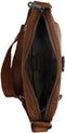 Leren A5 Crossbodytas met tabletvak - Nebraska - Brandy Cognac