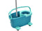 Leifheit Clean Twist Disc Mop Ergo - compleet dweilsysteem met wieltjes - 6 liter - Turquoise