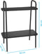 Pro Garden Plantenrek/plantentafel - antraciet - metaal - 50 x 26 x 66 cm - binnen en buiten
