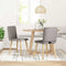 vidaXL - Eetkamerstoelen - draaibaar - 2 - st - stof - taupe