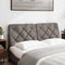 vidaXL - Hoofdbordkussen - 140 - cm - stof - taupe