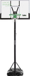 Salta Center – Basketbalpaal voor kinderen en volwassenen – Verstelbare hoogte 230 - 305 cm – Verrijdbaar basketbalstandaard met dunkring – Zwart