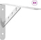 vidaXL - Plankdragers - 4 - st - 30x2,5x15,5 - cm - roestvrijstaal - zilverkleurig