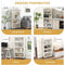 Coast Kast met Wielen - 5 Laags - 60 x 32 x 154 cm - Wit