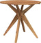 vidaXL Tuintafel rond Ø85x75 cm massief acaciahout