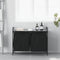 vidaXL - Wasmand - 2 - vakken - met - plank - grijs - sonoma - eiken