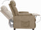 vidaXL Leunstoel stof taupe