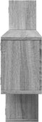 vidaXL - Wandschap - 167,5x18x68 - cm - bewerkt - hout - grijs - sonoma - eikenkleurig