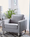 VIND - Fauteuil - Grijs - Polyester