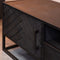 Tv meubel Mangohout - Tv meubel Daan - Tv kast zwart 165 cm