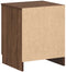 vidaXL - Nachtkastje - met - 2 - lades - 40x36x50 - cm - bruin - eikenkleur