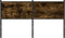vidaXL - Hoofdbord - 135 - cm - bewerkt - hout - en - staal - gerookt - eikenkleurig