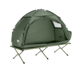 SoBuy OGS32-II-GR - Opblaasbare Camping Tent - Multifunctioneel Design 193x161cm - Donkergroen