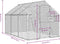 Volière 1,79x3x1,85 m aluminium antracietkleurig