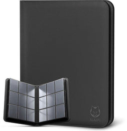 NAPI Toploader Pro Binder voor 288 Kaarten - Premium Verzamelmap Toploaders met Ritssluiting -