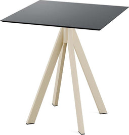 Infinity Terrastafel Zand Frame + Zwart HPL 70x70 cm - Essentials 120031077