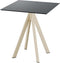 Infinity Terrastafel Zand Frame + Zwart HPL 70x70 cm - Essentials 120031077