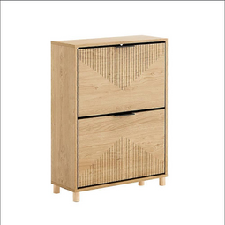SoBuy Schoenenkast Smal - Schoenenrek met Klepdeuren - 8 Paar Schoenen (4251388645611)
