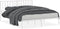 vidaXL - Bedframe - met - hoofdbord - metaal - wit - 160x200 - cm