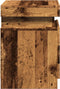 vidaXL - Nachtkastjes - 2 - st - met - LED - 35x39x55 - cm - hout - oud - houtkleurig