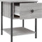 vidaXL - Nachtkastjes - 2 - st - 34x35,5x45 - cm - bewerkt - hout - grijs - sonoma - eiken
