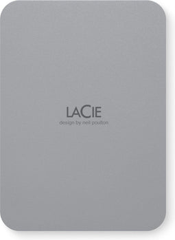 LaCie Mobile Drive Secure - Externe Harde Schijf - 2TB - USB-C - Grijs