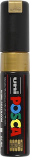 Verfstift posca pc8k b schuin goud