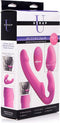 XR Brands Evoke Ergo Fit - Strapless Strap-On met Afstandsbediening - 3 Snelheden en 7 Pulsatiepatronen