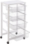 Arredamenti Italia GINGERONE - Keukentrolley - 4 Lades - Wit