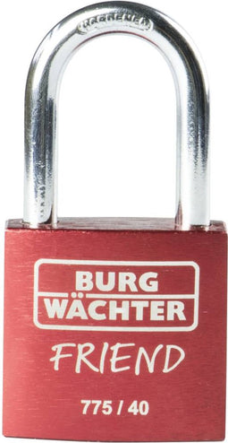 Burg Wächter 39431 Hangslot 40.00 mm Verschillend sluitend Rood Sleutelslot