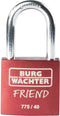 Burg Wächter 39431 Hangslot 40.00 mm Verschillend sluitend Rood Sleutelslot