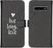 iMoshion Hoesje Geschikt voor Samsung Galaxy S10 Hoesje Met Pasjeshouder - iMoshion Design Softcase Bookcase - Wit / Zwart / Live Laugh Love