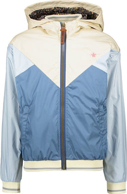 Like Flo Meisjes Jas - Zomer Jack - Met capuchon - Blauw (116)